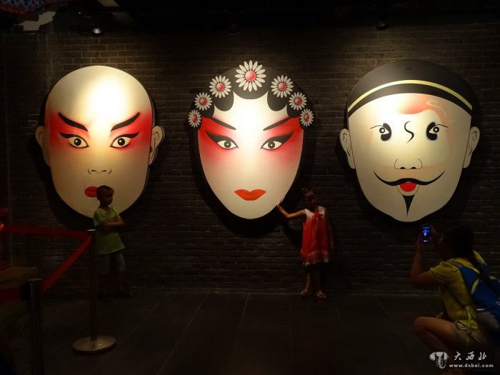 兰州秦腔博物馆的秦腔脸谱赏