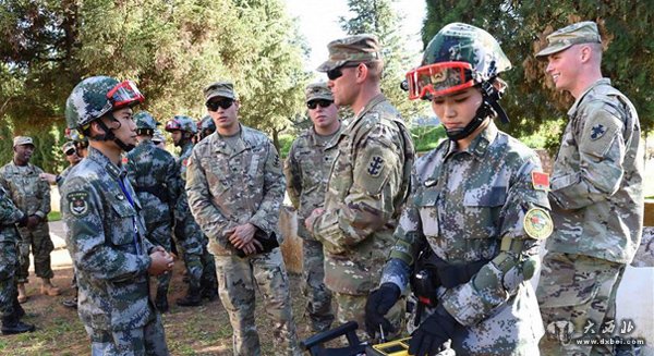 中美两军人道主义救援减灾联合实兵演练开幕