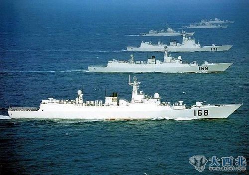 资料图:南海舰队驱护舰编队