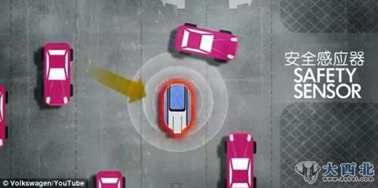 悬浮车的传感器负责监视周围的车辆 悬浮车的传感器负责监视周围的车辆