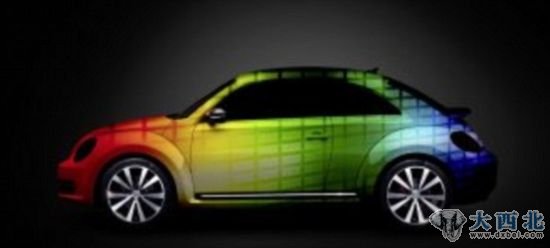 音乐车的车身颜色能够随着驾驶者所选音乐的改变发生变化 音乐车的车身颜色能够随着驾驶者所选音乐的改变发生变化