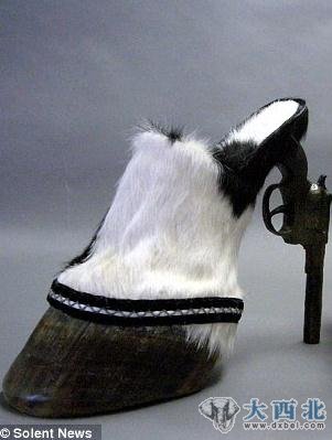 在她制作的高跟鞋中,有用马蹄当鞋底、用马腿上的皮毛做鞋面、用马骨头做鞋跟的,也有用蛇皮做鞋面和鞋底、用仿造的手枪做鞋跟的,还有用鸽子的骨架做鞋面的,个个设计独到,带着一些惊悚气息。