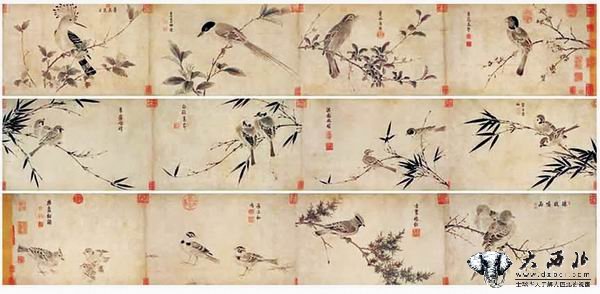 仿宋徽宗写生珍禽图