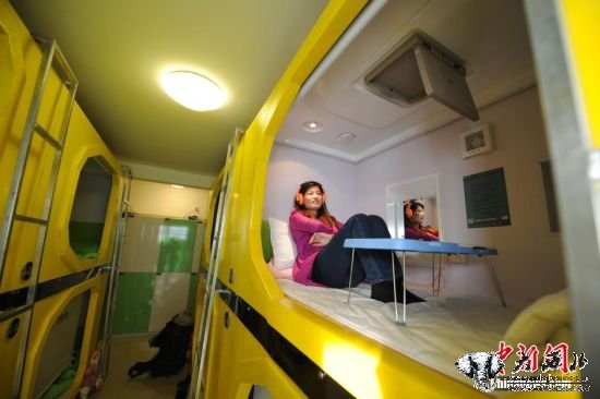 兰州现“太空舱”公寓