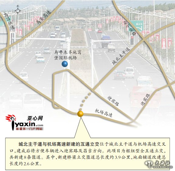 乌鲁木齐城北主干道机场高速立交年内开建 乌鲁木齐城北主干道机场高速立交年内开建