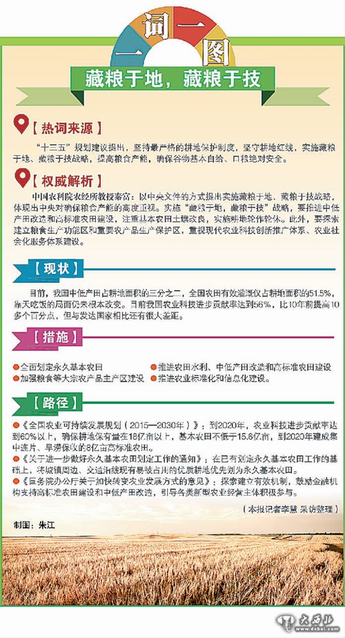 藏粮于地,藏粮于技