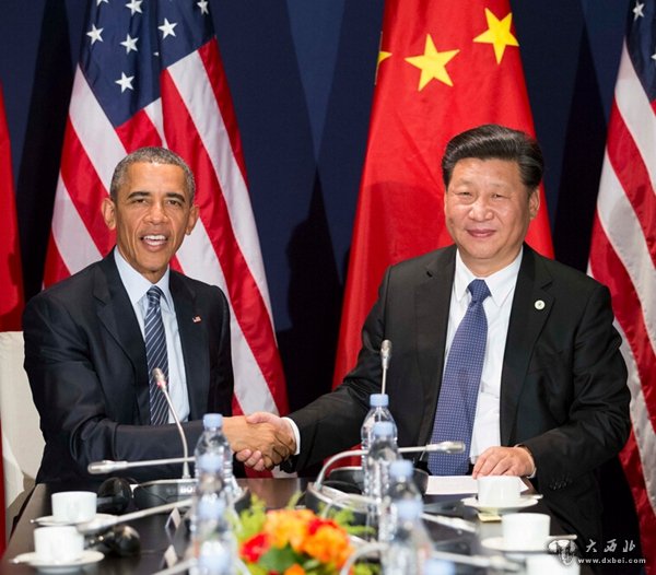 气候变化巴黎大会领导人活动开幕前,中美两国元首会晤