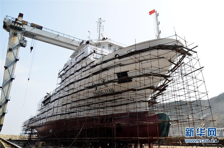 #(科技)(3)万米级载人深渊器科考母船“张謇”号基本完工