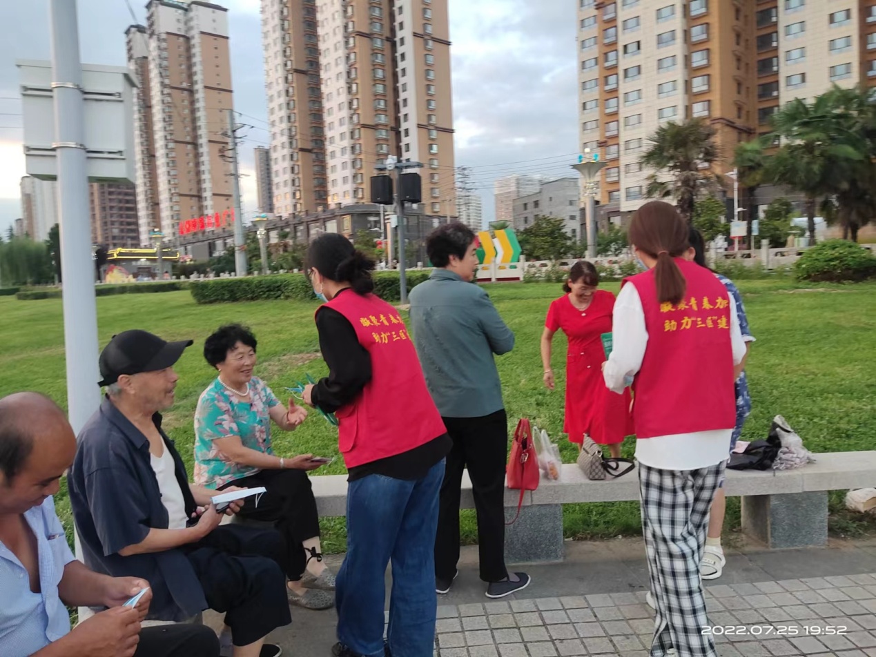 成县:志愿者们走上街