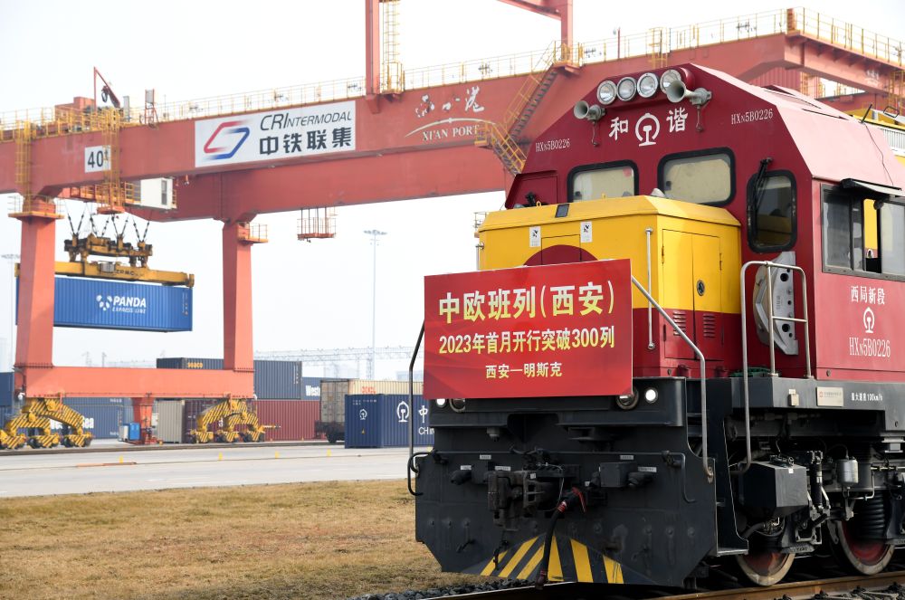 陕西中欧班列开年首月